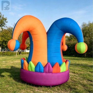 Sombrero de <span class=keywords><strong>Payaso</strong></span> Inflable Personalizado, Accesorio Inflable Grande para Carnaval, Eventos Temáticos y Exhibiciones en Parques de Diversiones - Product Image 4