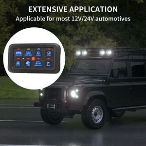 Panneau d'interrupteur multifonction 8 Gang RGB Offroad Automotive Circuit Control Relay System Box 12V Waterproof - Product Image 6