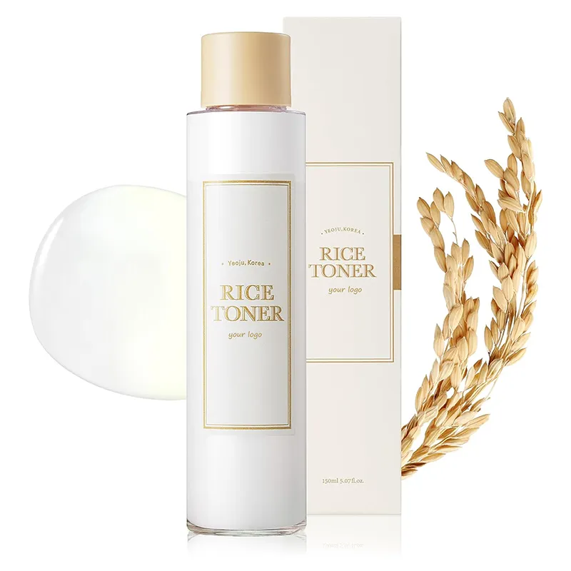 Soins de la peau végétaliens coréens 150ml Toner de riz Niacinamide Toner hydratant sans parfum Glow Essence Toner