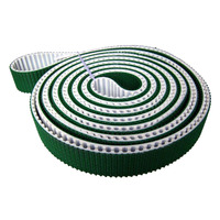 Correa síncrona de PU T5/T10/T20 correa dentada de poliuretano con revestimientos PU,PVC, APL, fieltro, caucho, espuma