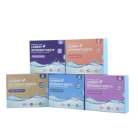 Feuilles de lessive puissantes aux enzymes bio, douces pour les peaux sensibles, solides, sans liquide, sans plastique