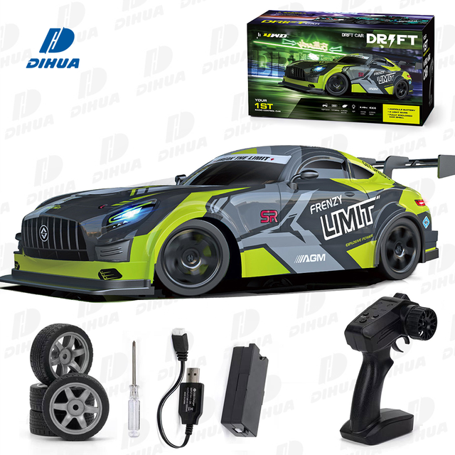 2.4GHz 1:16 Scale 4WD RC Drift Car Full Proportional Control with LED High-Speed 4-Channel Racing for Outdoor Racing Adventures