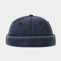 Gorras sin Visera para Hombre y Mujer, Gorro Vintage de Algodón Lavado con Borde Enrollado, Gorra Estilo Marinero, Regalo Promocional, Cómodo
