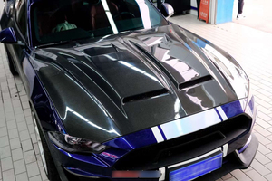 Capot moteur avant en fibre de carbone style Super Snake pour Ford <span class=keywords><strong>Mustang</strong></span> 2015-2017 S550 EcoBoost <span class=keywords><strong>GT</strong></span> - Product Image 5
