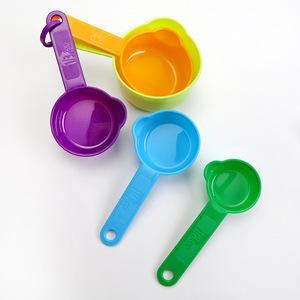 Colorful Plastic <b>Measuring</b> <b>Cups</b> And Spoons <b>Set</b> 5 Piece Each For Baking And Cooking With <b>Measurement</b> Markings - Product Image 5