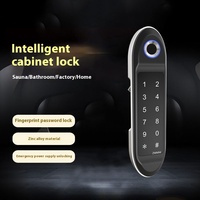 Connectivité WiFi Carte à puce Empreinte digitale Serrure numérique pour bureau à domicile Salle de sauna Aluminium Alliage de zinc Porte en bois Données en nuage