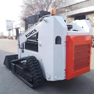 Runtx Wheeled Skid Steer Loader 700kg 850kg 950kg 1050kg 1200kg 1500kg Skid Steer Loader With Rock Bucket Grapple