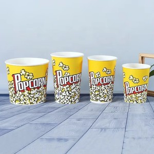 Contenedores Desechables para Palomitas de Maíz, Resistentes a la Grasa, de Papel, de 85 Onzas, para Cines, Parques de Diversiones y Circo - Product Image 4
