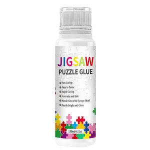 OSBANG high quality Jigsaw Puzzle Glue with Newest Sponge Head 120ML for Pieces of Puzzles, Water-Soluble, Fast Drying