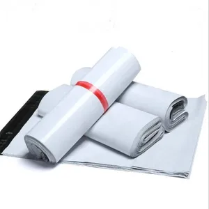 Courier Bags 100pcs Gray White Storage Bag Plastic Poly Shipping Envelope Mailing Bags Self Adhesive Seal Plastic Pouch