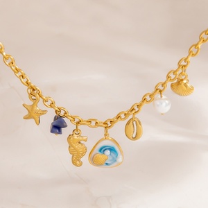 Waterproof Handmade 316L Stainless Steel Bracelet Pendant for Women 18K Gold Color Electroplated Trendy <b>Charm</b> Bracelets - Product Image 4