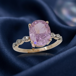 SHREE FINE JEWELS 18K Solid Gold Zircon Link <b>Ring</b> <b>Set</b> for <b>Women</b>-Luxurious Wedding Jewelry with Smooth Finish and Graceful Design - Product Image 4