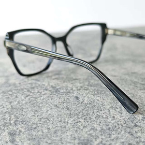 Monturas de Gafas de Acetato con Diseño Ojo de Gato Negro, Montura Completa para Uso Diario en Adultos - Product Image 2