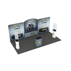 Nuestros productos <span class=keywords><strong>principales</strong></span> 10X20 Cabina portátil Soporte de exhibición de tela de tensión Cabina de exposición Soporte de feria comercial portátil para Expo - Product Image 5