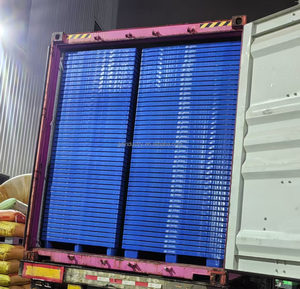 Nestable Disposable Export Nine Feet Skids Recycled Black HDPE PP <strong>Plastic</strong> Pallet 1200*1000mm 1200x1000mm 120x100cm 1200*1000cm - Product Image 5