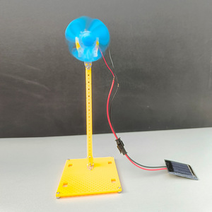 Mini ventilador solar, modelo de juguete científico, Kit educativo para niños, experimento de bricolaje de plástico, forma geométrica, Control Manual, 4-6 años - Product Image 1