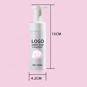 Mousse per la pulizia profonda dell'etichetta privata per la cura della pelle 100ML di schiuma <span class=keywords><strong>detergente</strong></span> per il viso con aminoacidi - Product Image 4