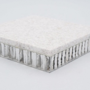 แผ่นหินรังผึ้งอลูมิเนียมสีขาวมุกตกแต่งผนังแผ่นหินแกรนิตแบบพรีเมี่ยมแผ่นม่าน - Product Image 1