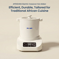 Máquina de Fufu de Gran Capacidad 10L 12L, Trituradora Eléctrica Comercial de Alta Potencia para Ñame y Carne, Rebanadora de Uso Rudo