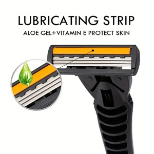 Manual <b>Razor</b> Triple Blade Stainless Steel For Men Face Shaving Replacement Blades <b>Set</b> - Product Image 2