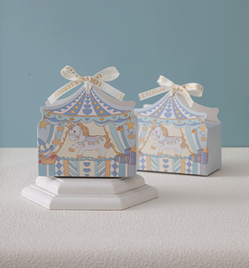 Scatola Regalo a Tema Circo dei Cartoni Animati con Piccoli Pony, Ideale <span class=keywords><strong>per</strong></span> il Primo <span class=keywords><strong>Compleanno</strong></span> del Bambino - Product Image 3