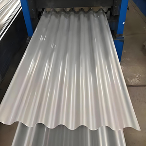 PPGI 2.4 m Galvalume白色波纹铁屋顶板镀锌波纹金属板，带切割和焊接服务 - Product Image 3