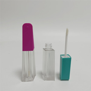 Tubes de rouge à lèvres <span class=keywords><strong>rose</strong></span> en forme d'éventail, pièces, emballage personnalisé de brillant à lèvres liquide - Product Image 6