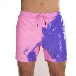 Short de bain pour homme et garçon, taille plus, personnalisé, réactif à la température de l'eau, changeant de couleur magiquement - Product Image 3