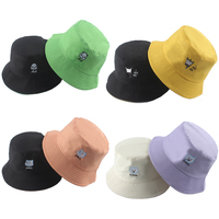 Chapeau Bob tendance Fitspi, brodé d'animaux (panda, zèbre, cochon), chapeau de pêche, chapeau d'été pour femmes et hommes