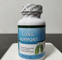 Prix d'usine OEM, 60 capsules, capsules pour le soin des poumons, complément alimentaire à base de plantes naturelles pour adultes, soutient la santé pulmonaire