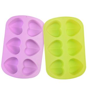 Coeur Amour Silicone Savon Moules Gâteau <span class=keywords><strong>Mousse</strong></span> Moule Cuisson Gâteau Muffin Pan Gâteau Au Fromage Pain Pain Ustensiles de Cuisson Moule - Product Image 5