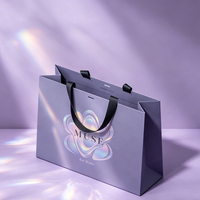Sacs de courses en papier épais personnalisables, écologiques et luxueux, avec logo, estampage à chaud or/argent, UV Spot, taille personnalisable, cordon de serrage