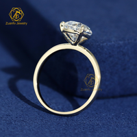 Bijoux fins, or 14K 18K, diamant cultivé en laboratoire certifié IGI, 1-3 carats, taille poire, clarté VVS1, couleur D, alliance classique