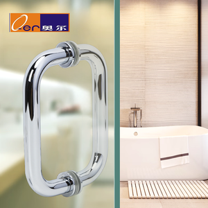 Nhà sản xuất thép không gỉ kéo dài cửa xử lý sang trọng hiện đại tắm cửa kính phần cứng xử lý - Product Image 6