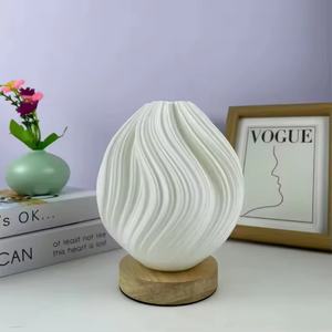 Lámpara de Mesa Pequeña de Madera Maciza Estilo Nórdico, 16 Colores, Control Remoto, Sensor Avanzado, Luz Nocturna LED, Decorativa Romántica para Dormitorio - Product Image 4