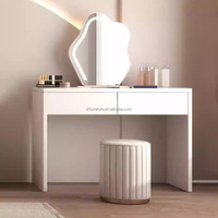 Juegos de Muebles para Dormitorio de Hotel y Apartamento, Económicos, Ecológicos y Duraderos, Armario de Madera Maciza, Mesitas de Noche, Tocador, Diseño Moderno