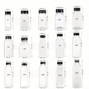 Envases de Plástico PET para Jugos de 8oz, 10oz y 16oz, Reutilizables, con Impresión LED, Tapas a Prueba de Manipulación, para Botellas de Jugo - Product Image 5