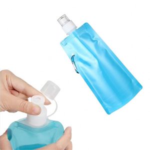Hotsale Collapsible Bottle 10 Color Stylish Eye-Catching Direct-Drink Spout <b>Large</b> Capacity Water Bag for Men - Product Image 5