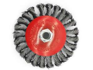 Sikat gelas putar 75mm kekerasan tinggi alat sikat kawat cangkir baja tahan karat 100mm untuk menggiling cakram abrasif 10mm OEM dapat disesuaikan - Product Image 5