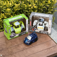 Niños Educación Temprana DIY Ensamblado 2 en 1 Aleación pequeña Transformar Robot Juguete Deformación Coche