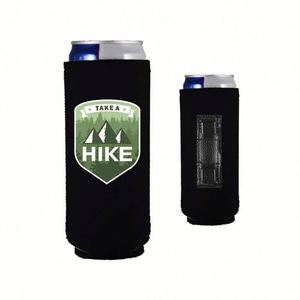 Porte-canette isotherme en néoprène magnétique personnalisé avec motif sur mesure - Product Image 1