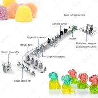 Sucre gommeux doux et dur en forme spéciale de sucette Sucre Cristal Candy Make Machine 200.00-1000.00 Fudge Verser Line