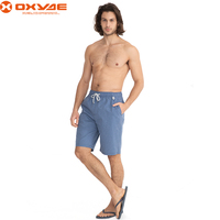 Sneldrogende Zwembroek Voor Heren Op Maat Bedrukt Paisley Strandsurfshorts Met Waterdichte Ritssluiting