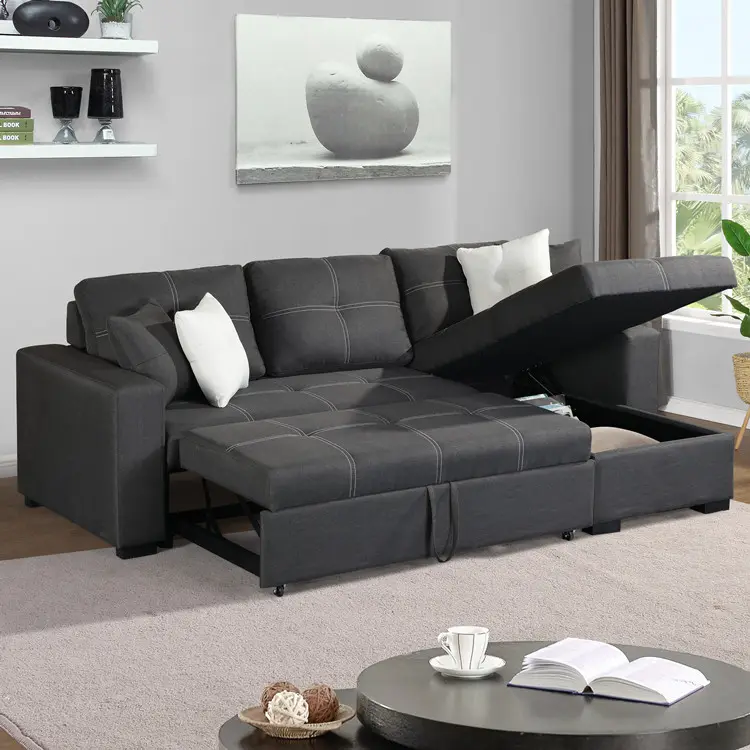 Amerikanisches Design Möbel Schnitt Wohnzimmer Ecksofa Set Modernes Lounge Schlafs ofa für zu Hause