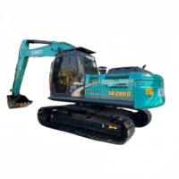 Le Japon a importé l'excavatrice Kobelco SK200D 20 tonnes Kobelco SK200 excavatrice utilisée par SK200-10 SK200-8 à vendre