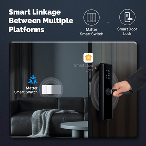 Langyeao Matter WIFI Smart EU UK 1 2 3 GANG สวิตช์ไฟติดผนังปุ่มรีโมทควบคุมด้วยเสียง Alexa <span class=keywords><strong>Google</strong></span> <span class=keywords><strong>Siri</strong></span> homekit ไม่มีความเป็นกลาง - Product Image 4