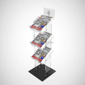 ברור אקריליק עיתון מגזין צהובון חוברת Stand מחזיק תצוגת הקמעונאי - Product Image 1
