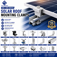 Support de montage en L pour panneau solaire en aluminium, pour installation sur toit en métal incliné, système de montage PV