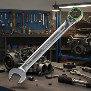 Llave combinada Fasano de 17 mm métrica con cabezal de trinquete para reparación automotriz - Product Image 3