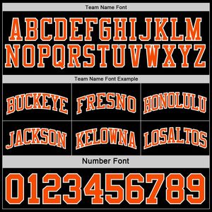 Conjunto de Uniforme de Baloncesto Personalizado Reversible Negro y Naranja Sublimado Transpirable para Hombre - Product Image 4
